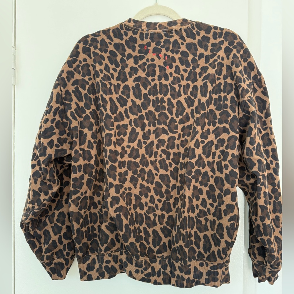 Clare V. Oversized Sweatshirt - Leopard - Picture 2 of 3